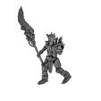 Tomb-Guardian-Leader-with-energy-cube-and-spear-2.jpg Eternal Dynasty Tomb Guardian Warriors and Leaders (Sci Fi Resin Miniatures)