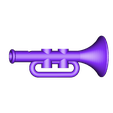 trumpet_part1.stl STL-Datei Kids trumpet kostenlos・Objekt zum Herunterladen und Drucken in 3D