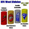 NFC-West.jpg NFL Football Bic Lighter Cases NFC West Division Cardianls 49ers Seahawks Rams
