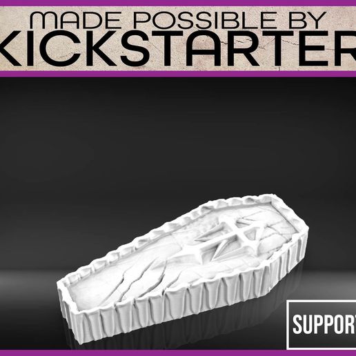 Coffin - Tabletop Scatter Terrain - 3D model önizlemesi