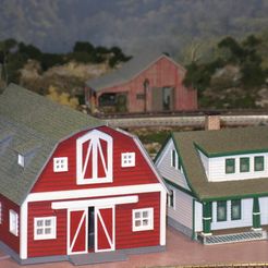 ffac16c7c2af777a3e665a48767f1752_display_large.JPG Free STL file HO Scale Big Red Barn・3D printer model to download