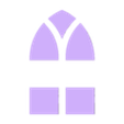 Door Glass.stl HO Scale Church