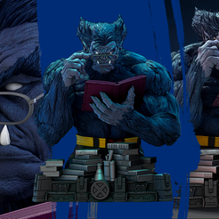051523-Wicked-Beast-Bust-Image-001.png Archivo 3D Wicked Marvel Beast Bust: Probado y listo para impresión 3d・Modelo para descargar e imprimir en 3D