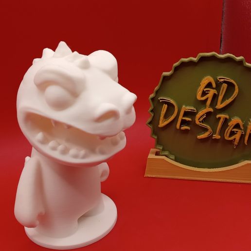 IMG_20250302_130204601.jpg Rugrats 90S Cartoon Nickelodeon Reptar Figure