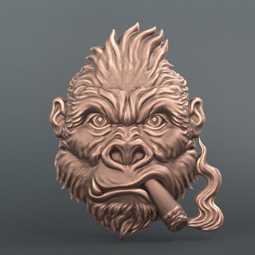 Gorilla relief 3D model