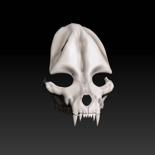Download STL file Dog Skull Mask. • 3D printer model ・ Cults
