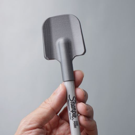 🧢 Sharpie Spade Cap with Rock Pile Holder・Free STL File for 3D printing ...