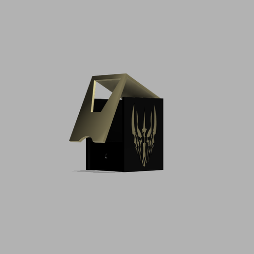 Hinged Commander Deck Box - The Dark Lord Sauron STL File for 3D  printingCults