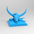 untitled.74.png Cow Skull. 2 model stl! Desert skull (with scorpion) and Wall Trophy.