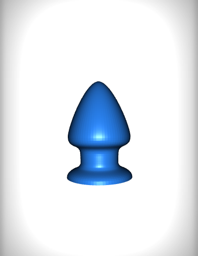 Butt Plug - The Spade STL File for Cults