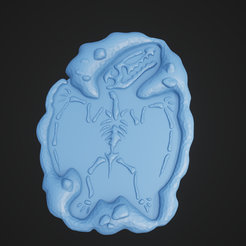 Pterodactyl_1.png Fichier STL Fossile de ptérodactyle de dessin animé・Design imprimable en 3D à télécharger