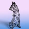 fox-3.jpg Fox Wire Art - Resin print