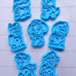 WhatsApp-Image-2022-10-31-at-17.58.18.jpeg STL file paw patrol - cookie cutters - cookie cutter・3D printing idea to download