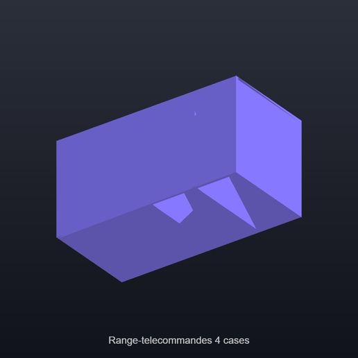 Range-telecommandes 4 cases - Organisateur table de salon