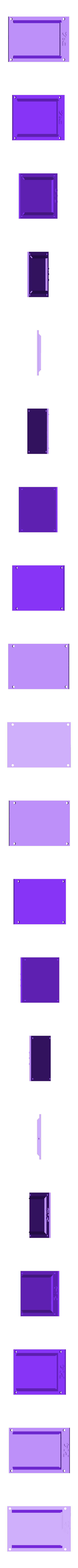 Pi4wallMount.stl Raspberry Pi 4 Case, active cooled with wall mount