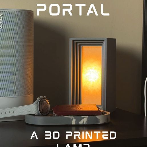 Portal Lamp - Modern and Futuristic Blended Table Lamp