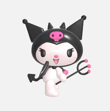 😈 Kuromi the Little Devil・ OBJ File for 3D printing・Cults