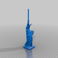 ChessQueenStatueOfLiberty.png Fichier STL gratuit Reine des échecs - Statue de la Liberté modifiée・Objet pour imprimante 3D à télécharger, richinprogress