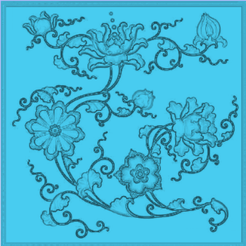 Swirly.png Archivo STL gratis Flores en remolino・Plan para descargar y imprimir en 3D