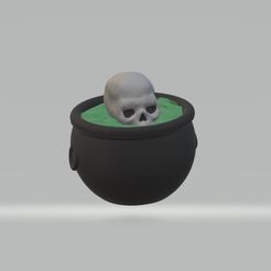 Painted-Cauldron-cropped.jpg Cauldron Skull