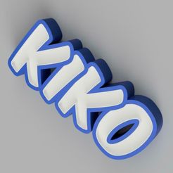 LED_-_KIKO_2022-Nov-16_06-32-08AM-000_CustomizedView7057771583.jpg 3D file NAMELED KIKO - LED LAMP WITH NAME・3D printer design to download, HStudio3D