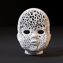 10007.jpg 3D file Creepy Doll Head・3D printable model to download