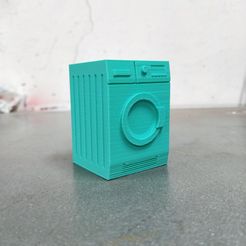 IMG20200915193704.jpg STL-Datei Waschmaschine für Modellier- oder Puppenhäuser・3D-Druckvorlage zum Herunterladen