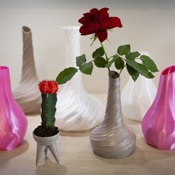 68276384d94c9c20c7feed70752c9489_display_large.jpg Free STL file Pack of vases・Template to download and 3D print