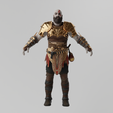 Kratos0001.png Kratos Golden Armor Lowpoly RIgged