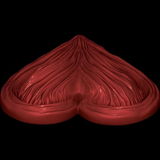 Fantasy-Heart-6.jpg Fantasy Heart Relief STL file for 3d printing or CNC Free 3D print model