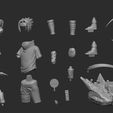 _cuts.jpg SASUKE - 3D PRINTABLE FIGURE
