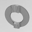 wf1.jpg Round hammered texture door gate push pull plate handle 3D print model