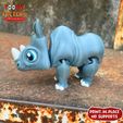 22.jpg Fichier STL MIGNON FLEXI RHINO ARTICULÉ・Design pour imprimante 3D à télécharger