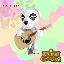 KK-SLIDER.jpg STL file K.K Slider from Animal Crossing・3D printable model to download
