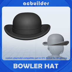 Bowler-hat-title.png Bowler Hat  Playmobil compatible