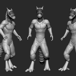 unknown-34.png 3MF file synth furry・Template to download and 3D print, JokersRedAce