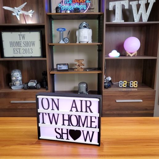 🎨 Lighted Letterboard Sign・Free STL File for ・Cults