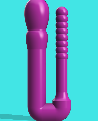 🍆 DP Dildo and Offset Anal Bead Toys (5 Variations on Anal Toy  Length)・Free STL File for ・Cults