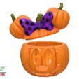 Halloween-Pie-eyed-Minnie-Pumpkin-Head-Candy-bowl-15.jpg Halloween Pie-eyed Minnie Pumpkin Head Candy bowl 3D Printable Model