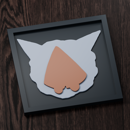 Glalie Line - Pokemon Silhouette Frame | Normal, Inverse & Scaled STL