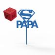 topper-super-papa.jpg SuperMan Papa Cake Topper