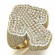A.jpg Cross Ring STL 3D Model for Jewelry 3D Printing