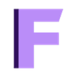 F.stl TRANSFORMERS Letters and Numbers | Logo