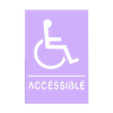 accesible.stl PACK 12 COMMON SIGNS - WALL DECORATION