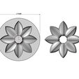 Mold-Open-Lotus-10-leaf-100mm-rosette-04.jpg Mold open lotus leaves rosette onlay relief 3D print model