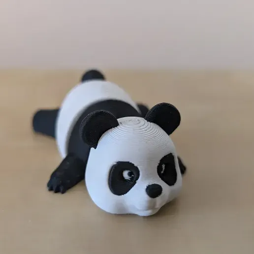Flexible Articulated Panda - Unsupported 3D Printing