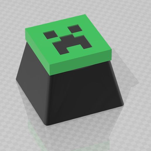 Fichier STL KEYCAP MINECRAFT CLÉ CREEPER MINECRAFT・Modèle imprimable