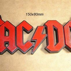 acdc-grupo-musica-rock-vintage-culto.jpg Fichier STL ACDC Logo Affiche avec cornes・Plan pour impression 3D à télécharger