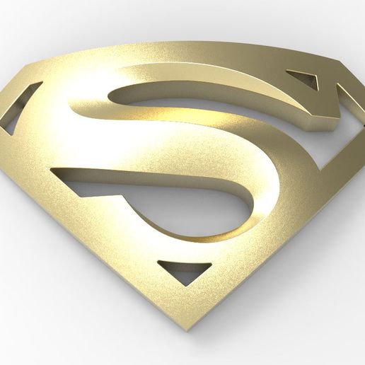 Logo - superman 3D model