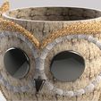 ISO4.jpg Cute owl Pot model 2